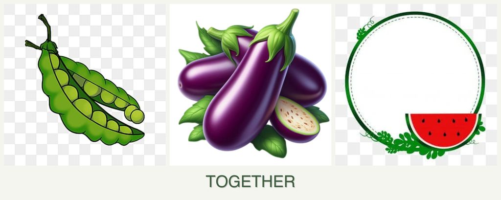 Can you plant peas, eggplant and watermelons together?