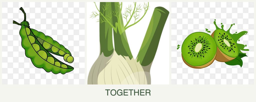 Can you plant peas, fennel and kiwi together?