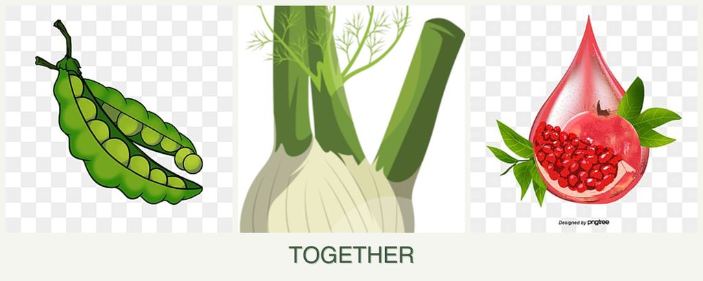 Can you plant peas, fennel and pomegranates together?