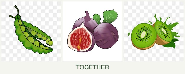 Can you plant peas, figs and kiwi together?