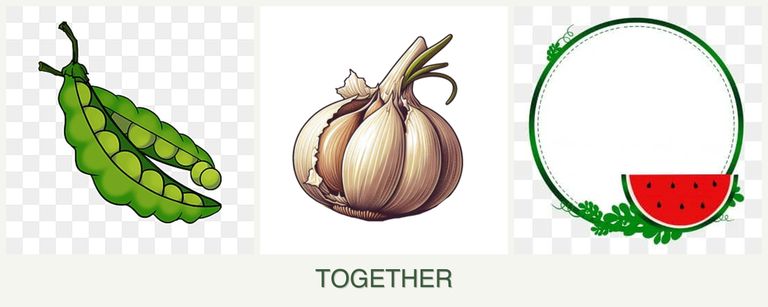 Can you plant peas, garlic and watermelons together?