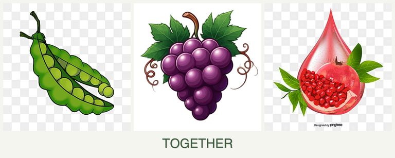 Can you plant peas, grapes and pomegranates together?