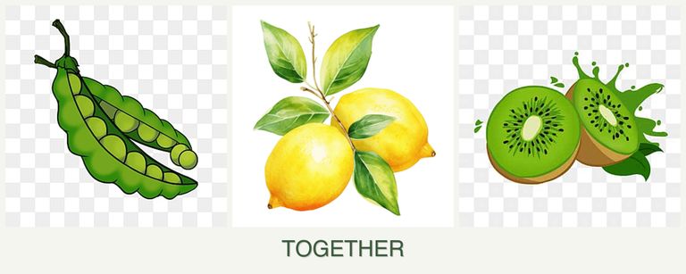 Can you plant peas, lemons and kiwi together?