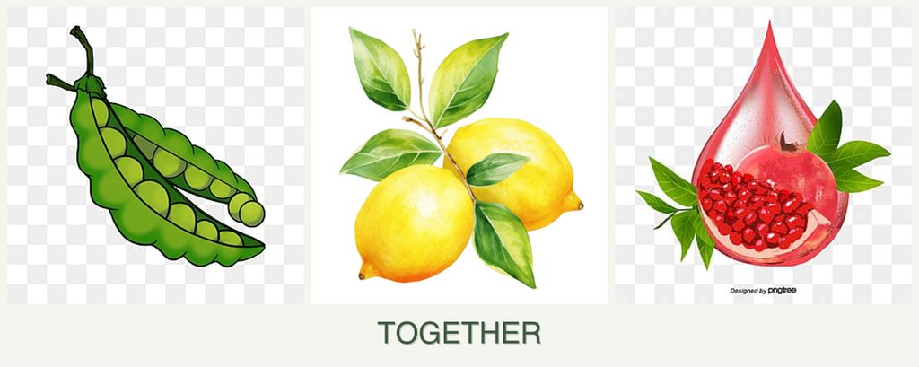 Can you plant peas, lemons and pomegranates together?