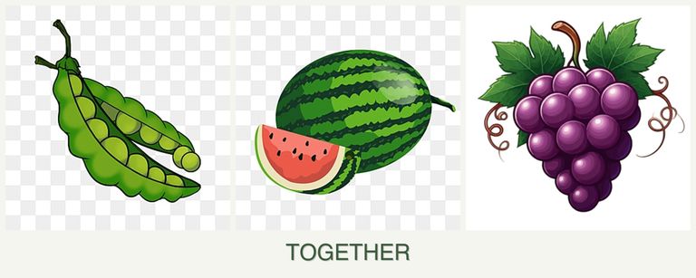 Can you plant peas, melons and grapes together?