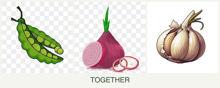 Can you plant peas, onions and garlic together?
