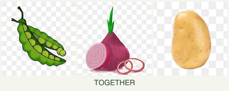 Can you plant peas, onions and potatoes together?
