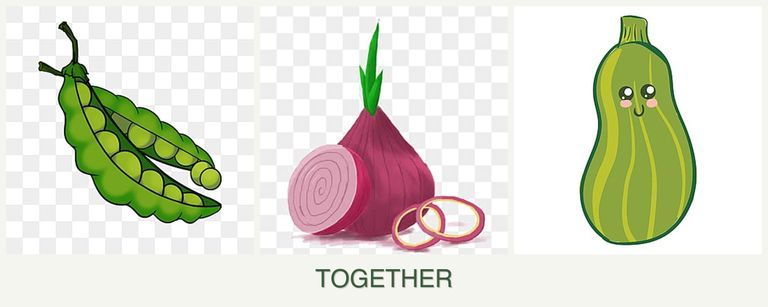 Can you plant peas, onions and zucchini together?