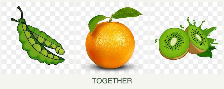 Can you plant peas, oranges and kiwi together?