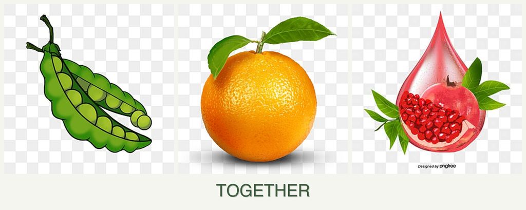 Can you plant peas, oranges and pomegranates together?
