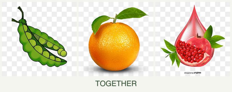 Can you plant peas, oranges and pomegranates together?