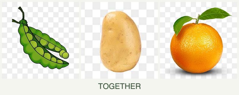 Can you plant peas, potatoes and oranges together?