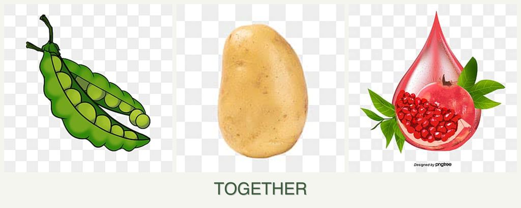 Can you plant peas, potatoes and pomegranates together?