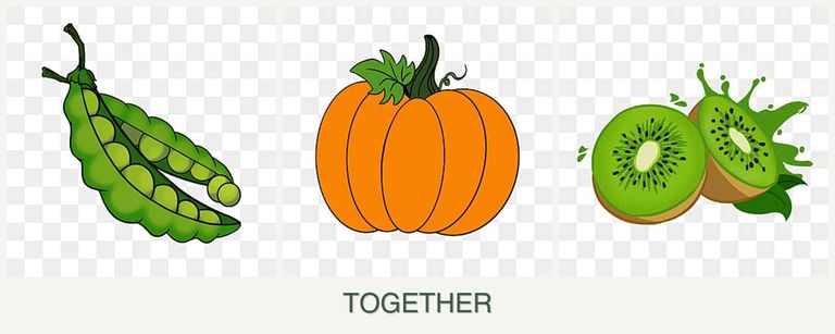 Can you plant peas, pumpkin and kiwi together?