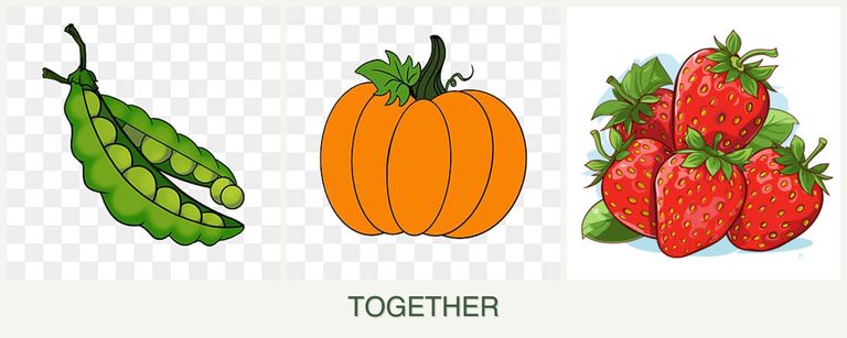 Can you plant peas, pumpkin and strawberries together?