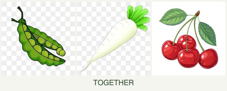 Can you plant peas, radishes and cherries together?