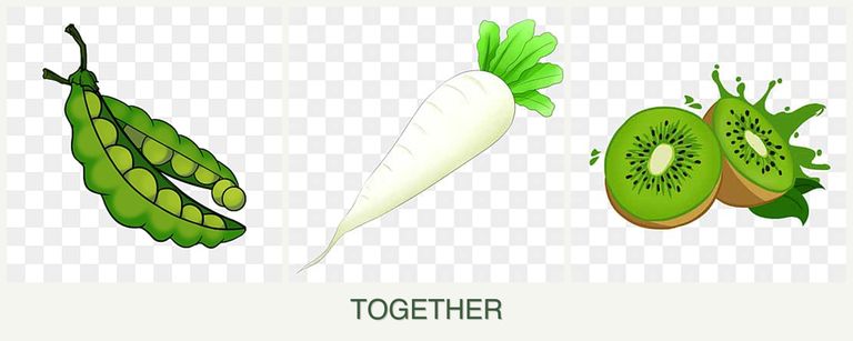 Can you plant peas, radishes and kiwi together?