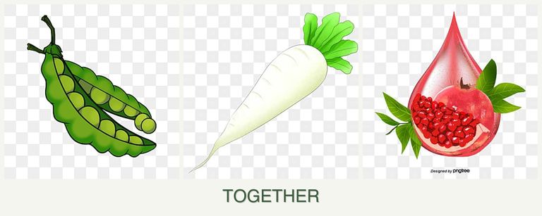 Can you plant peas, radishes and pomegranates together?