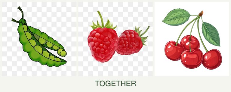Can you plant peas, raspberries and cherries together?