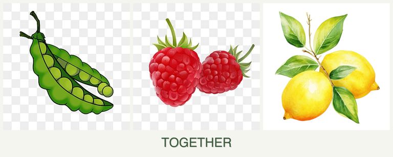 Can you plant peas, raspberries and lemons together?