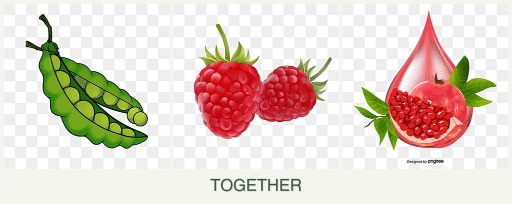 Can you plant peas, raspberries and pomegranates together?