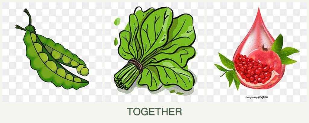 Can you plant peas, spinach and pomegranates together?