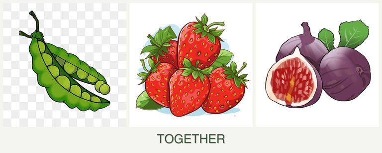 Can you plant peas, strawberries and figs together?