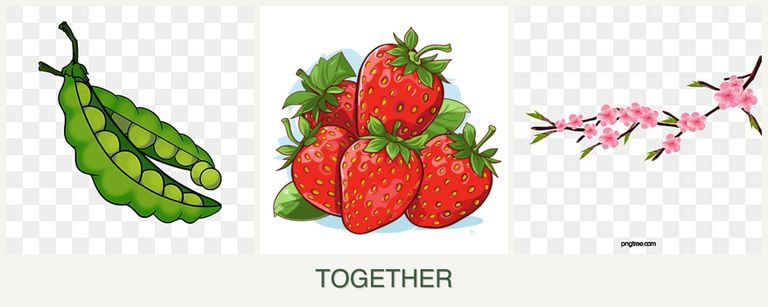 Can you plant peas, strawberries and peaches together?