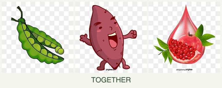 Can you plant peas, sweet potatoes and pomegranates together?