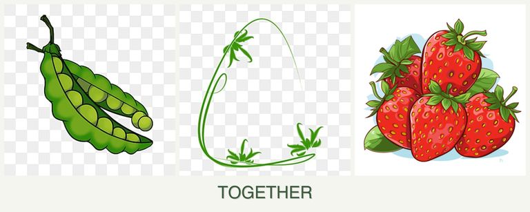 Can you plant peas, tarragon and strawberries together?