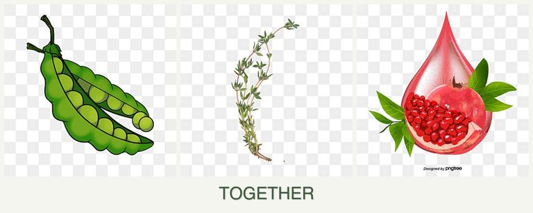 Can you plant peas, thyme and pomegranates together?