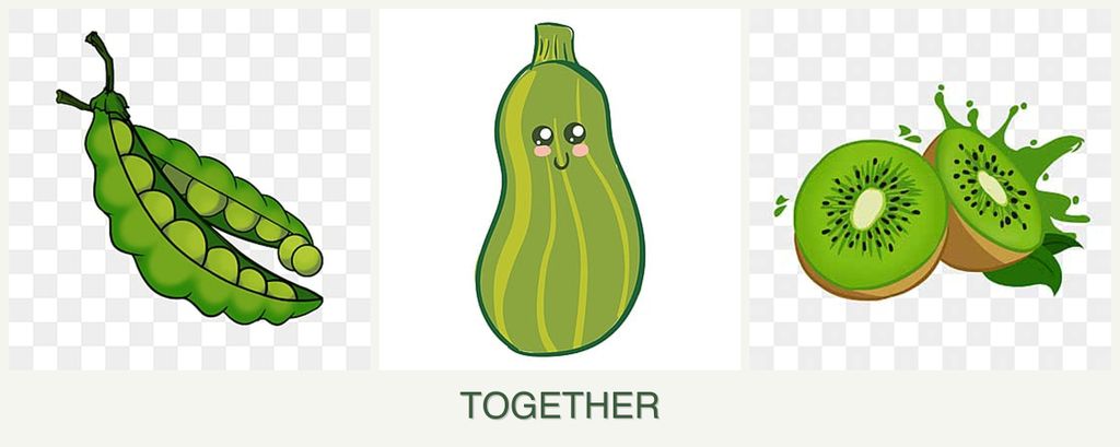Can you plant peas, zucchini and kiwi together?