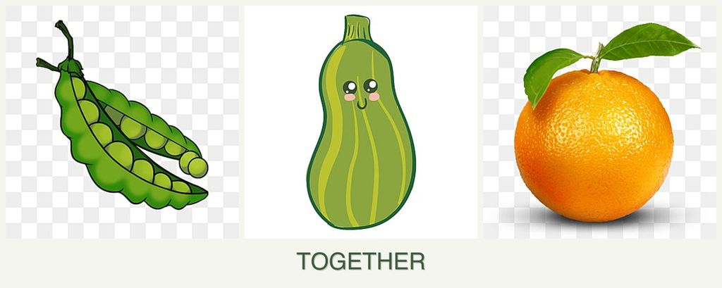 Can you plant peas, zucchini and oranges together?