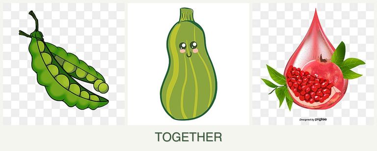 Can you plant peas, zucchini and pomegranates together?