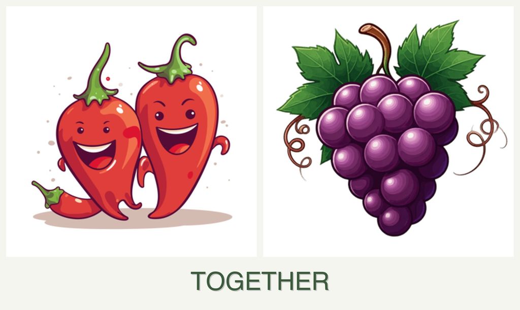 Can you plant peppers and grapes together?