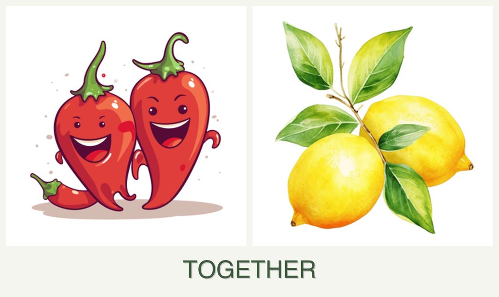Can you plant peppers and lemons together?