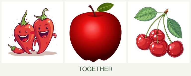 Can you plant peppers, apples and cherries together?