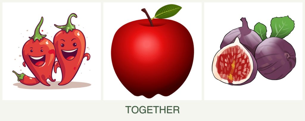 Can you plant peppers, apples and figs together?
