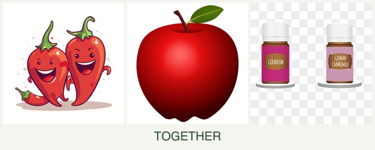 Can you plant peppers, apples and geraniums together?