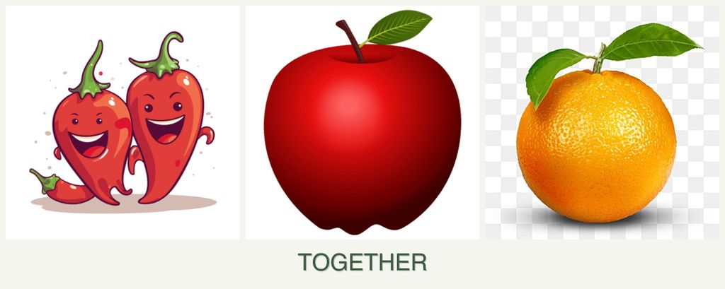 Can you plant peppers, apples and oranges together?