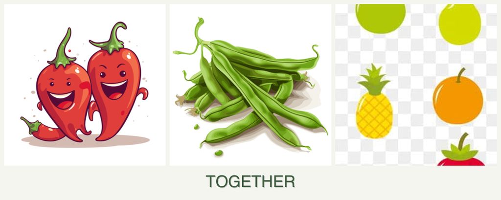Can you plant peppers, beans and pears together?