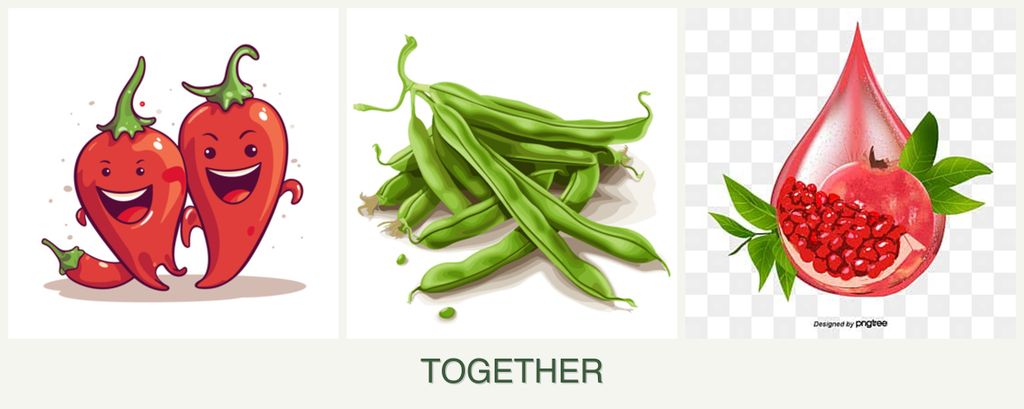 Can you plant peppers, beans and pomegranates together?