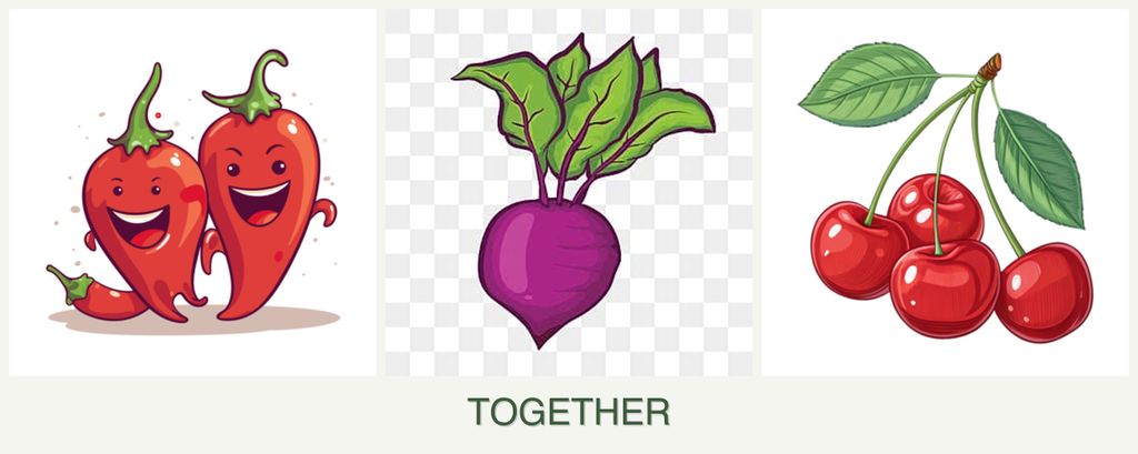 Can you plant peppers, beets and cherries together?