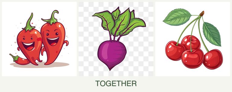 Can you plant peppers, beets and cherries together?