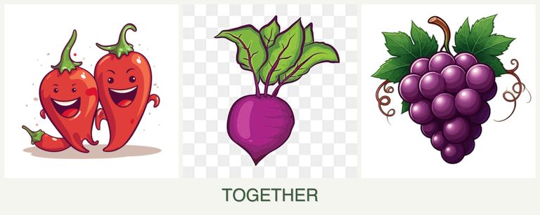 Can you plant peppers, beets and grapes together?