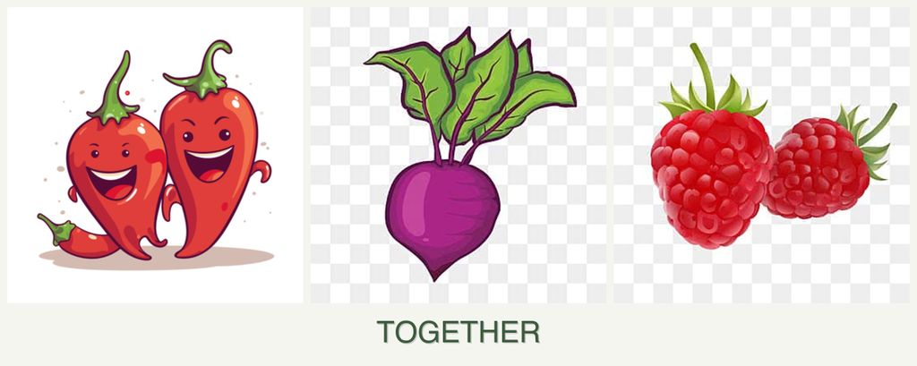 Can you plant peppers, beets and raspberries together?