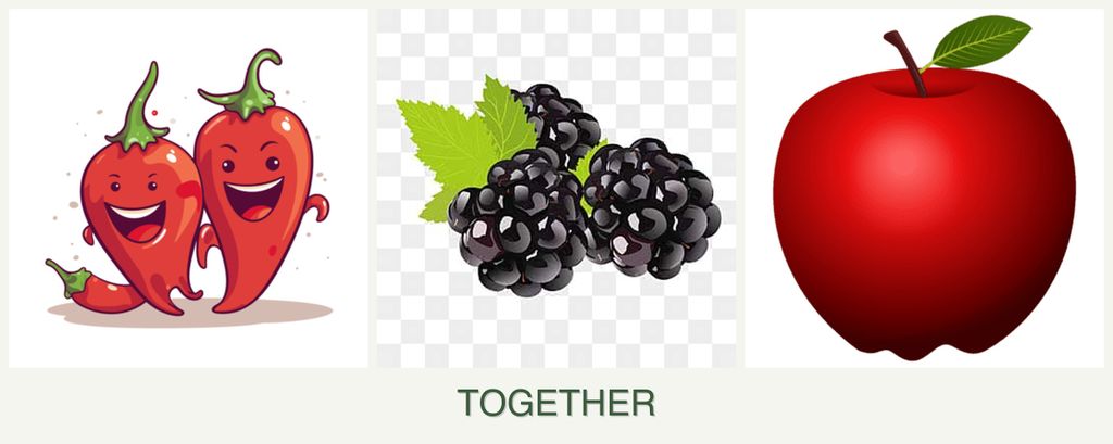 Can you plant peppers, blackberries and apples together?