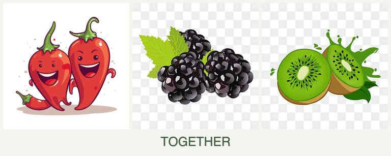 Can you plant peppers, blackberries and kiwi together?