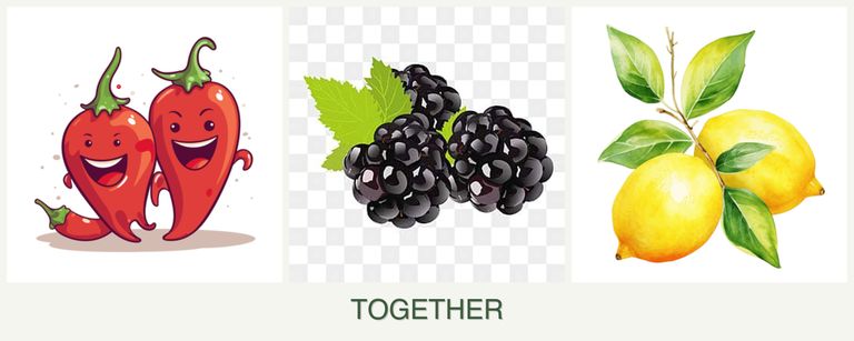 Can you plant peppers, blackberries and lemons together?
