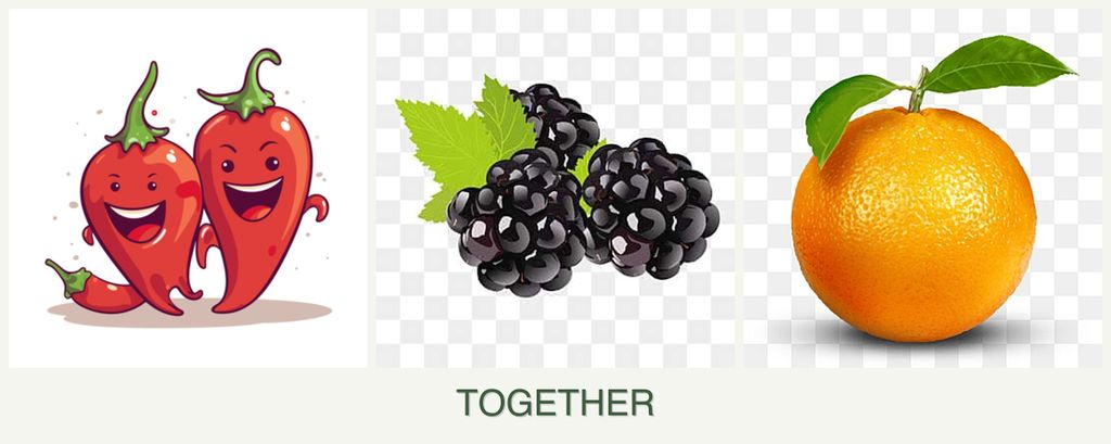 Can you plant peppers, blackberries and oranges together?